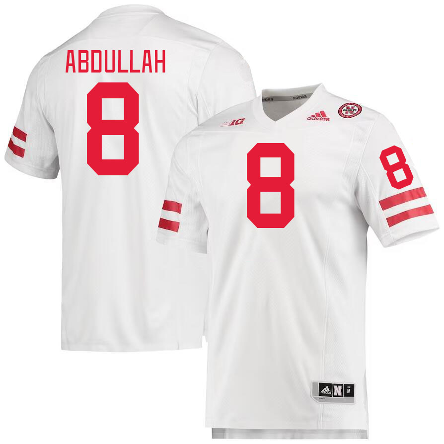 #8 Ameer Abdullah Nebraska Cornhuskers Jerseys Football Stitched-White